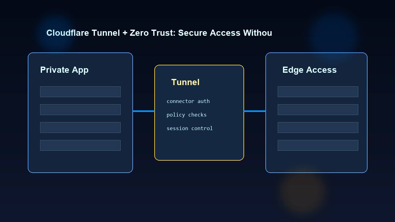 Cloudflare Tunnel + Zero Trust: Secure Access Without Opening Ports