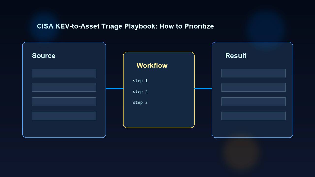 CISA KEV-to-Asset Triage Playbook: Prioritize Real-World Exploitation Fast